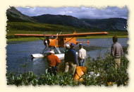 Arriving by float plane in Gates of the Arctic National Park